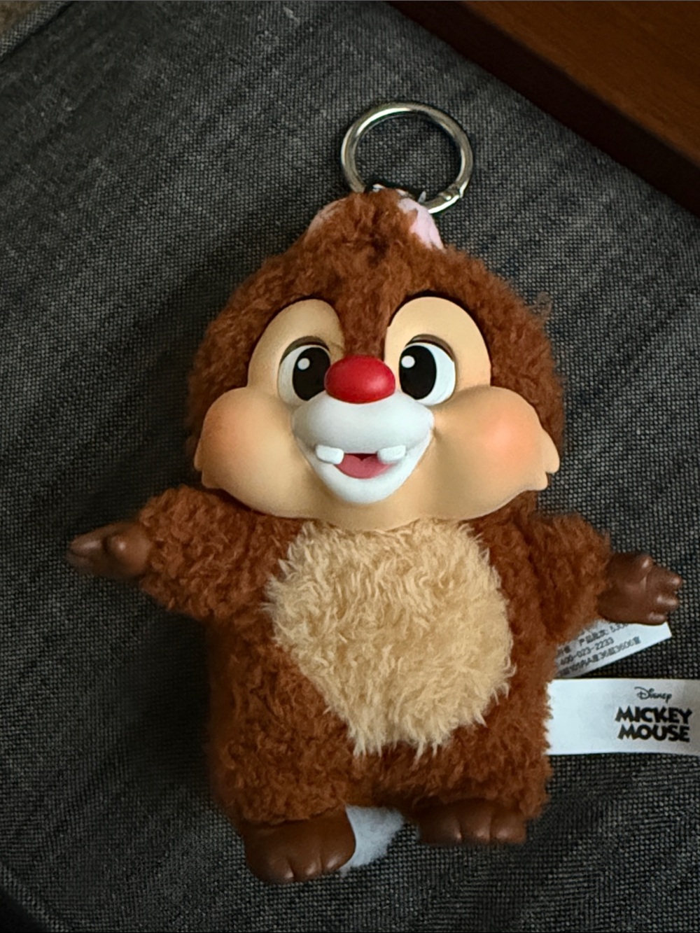 Disney Brown Plush Chip Keychain - Pop Mart
